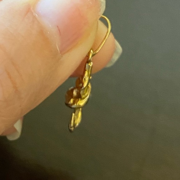 Vintage Solid 14k gold Anchor Charm pendant - Picture 6 of 7